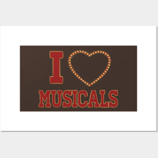 I heart musicals Posters and Art